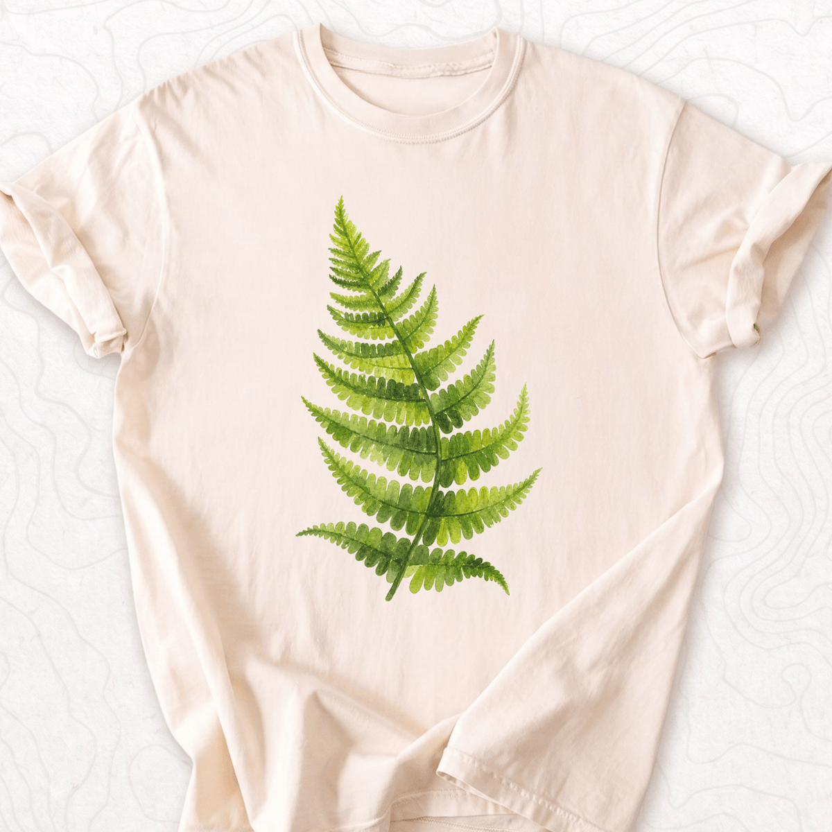 Watercolor Fern Leaf T-shirt