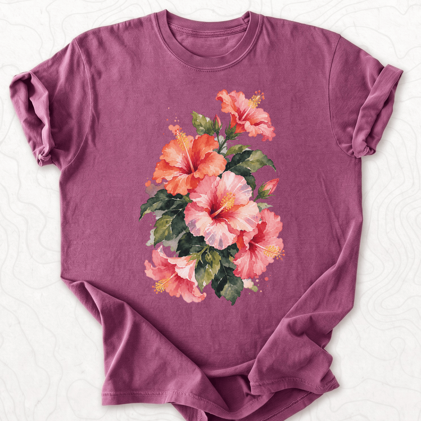 Watercolor Hibiscus T-shirt