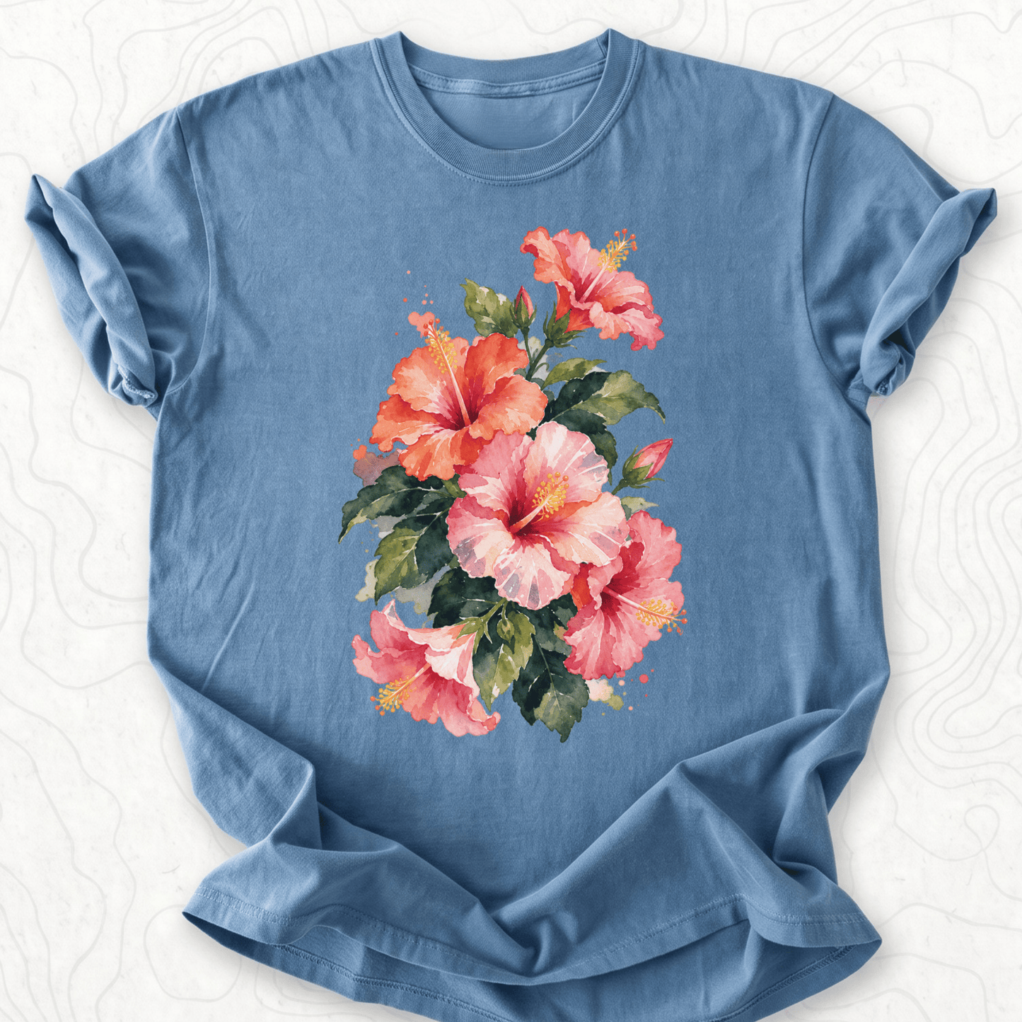 Watercolor Hibiscus T-shirt