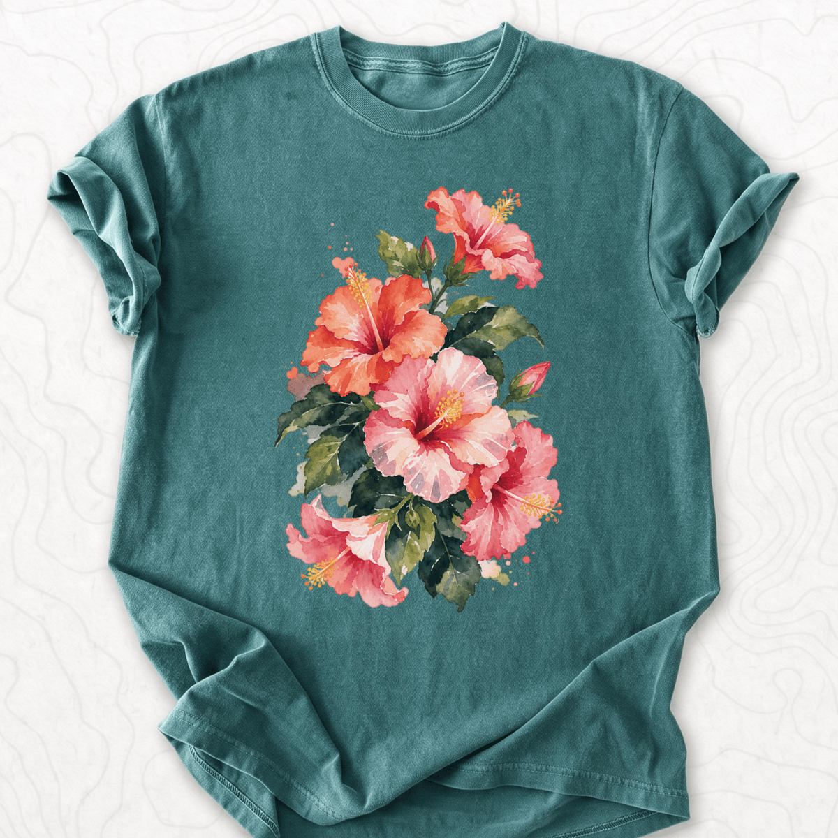 Watercolor Hibiscus T-shirt