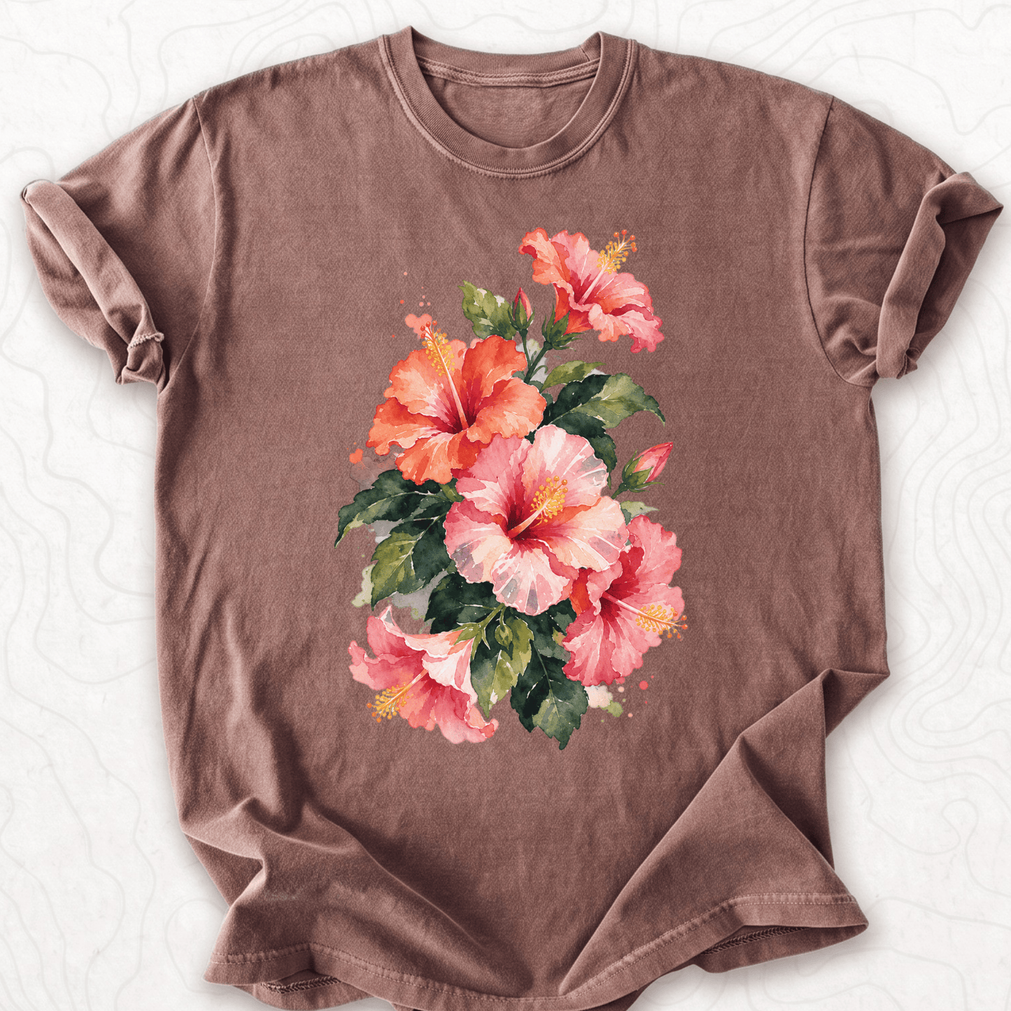 Watercolor Hibiscus T-shirt