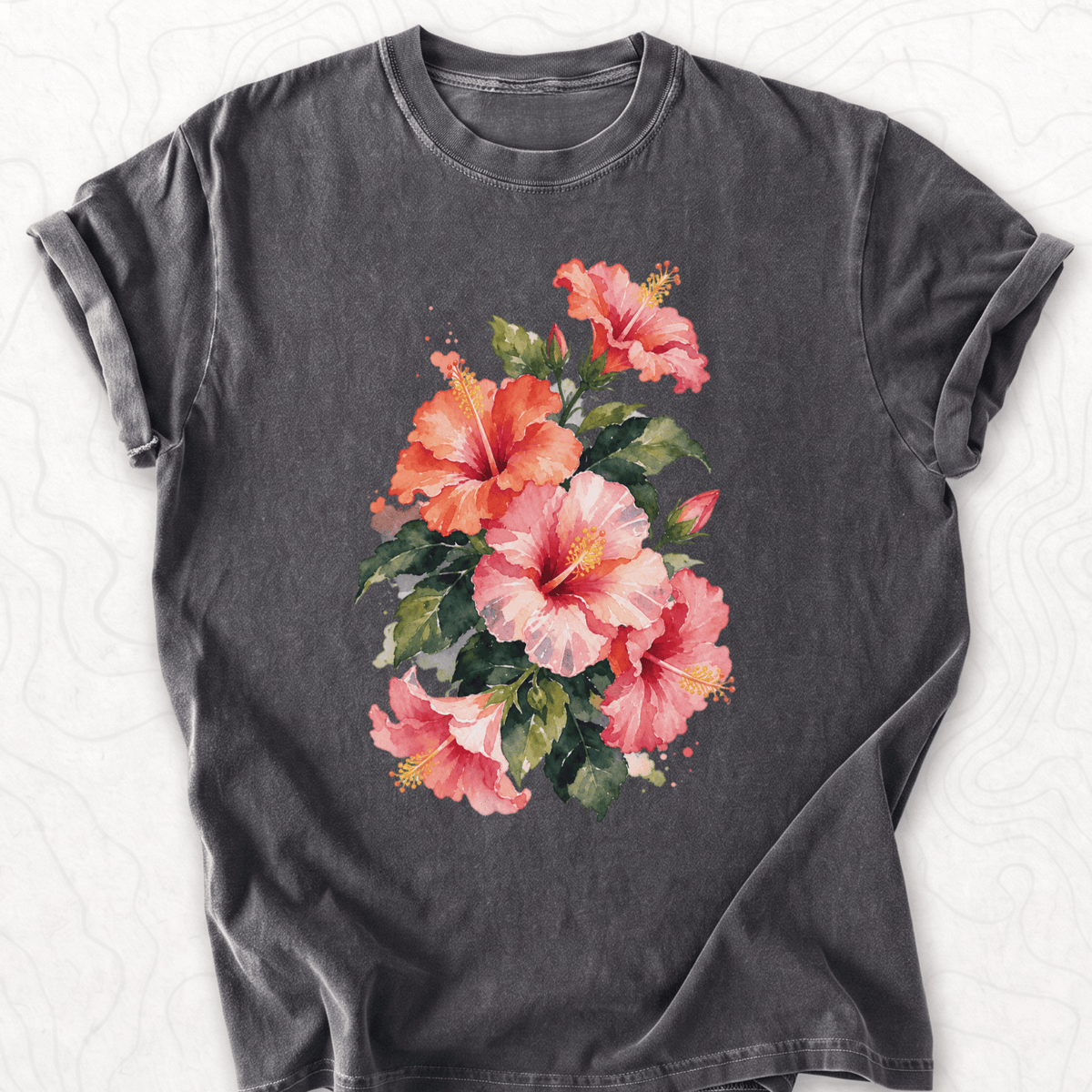 Watercolor Hibiscus T-shirt
