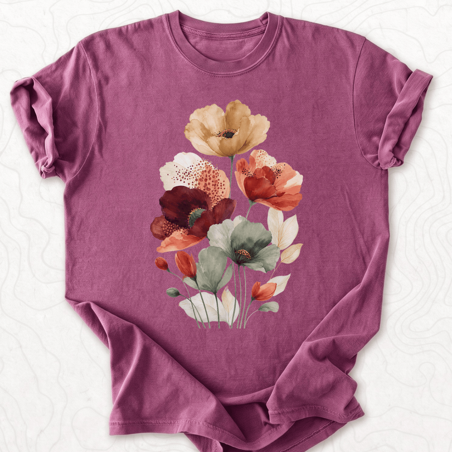 Watercolor Poppies T-shirt