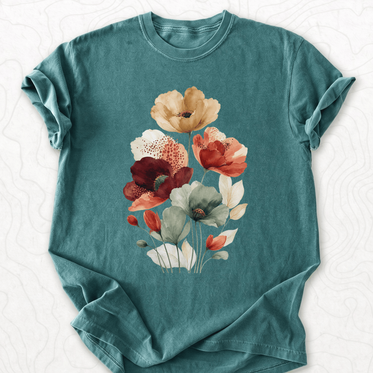 Watercolor Poppies T-shirt