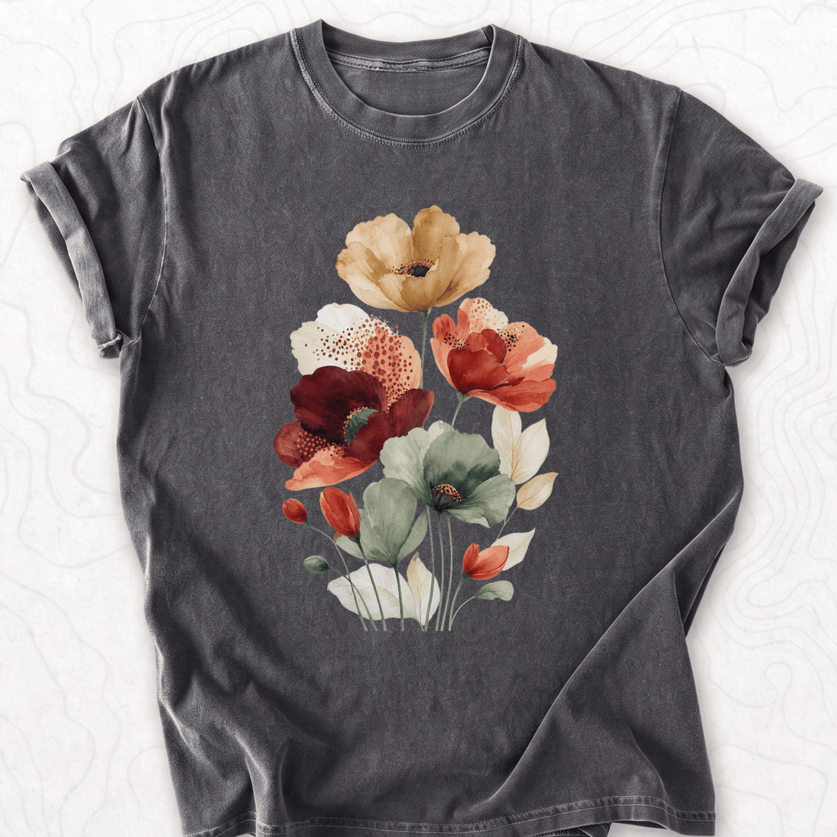 Watercolor Poppies T-shirt