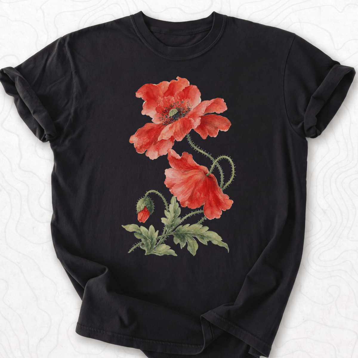Watercolor Poppy T-shirt