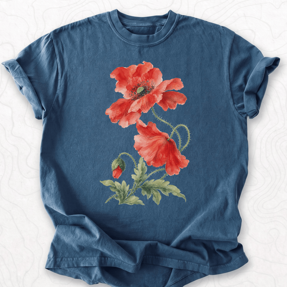 Watercolor Poppy T-shirt