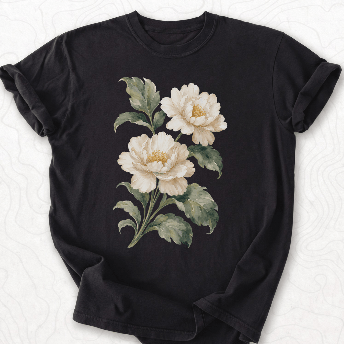 White Peonies T-shirt