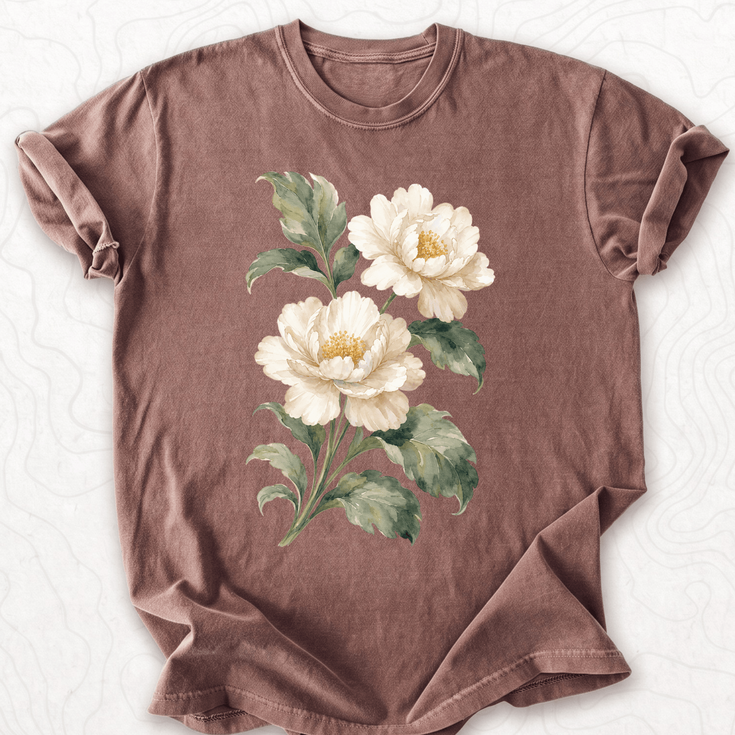 White Peonies T-shirt
