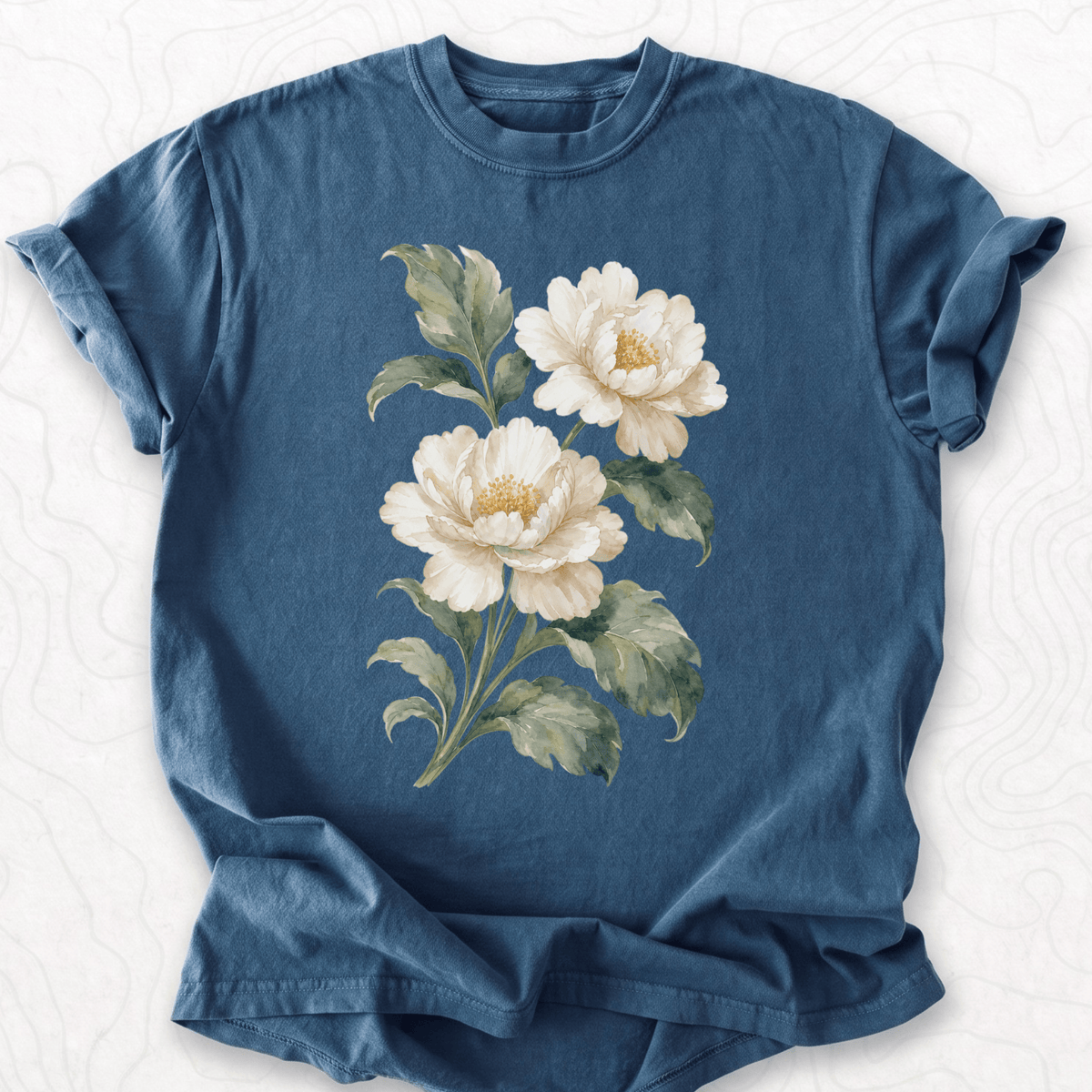White Peonies T-shirt