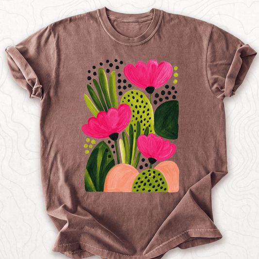 Abstract Floral T-shirt