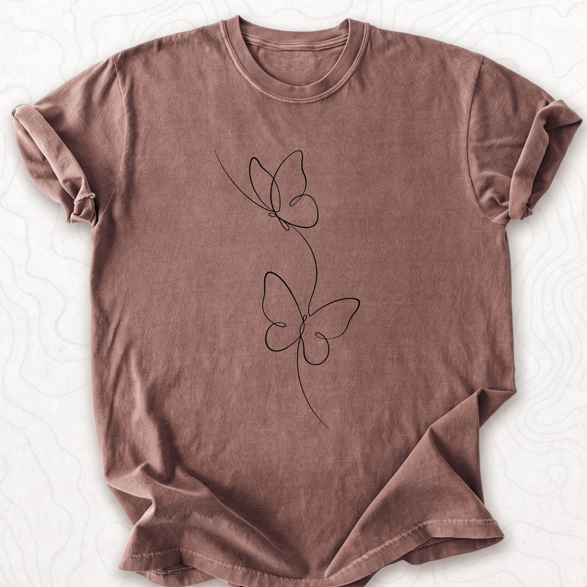 Butterfly Line Art T-shirt