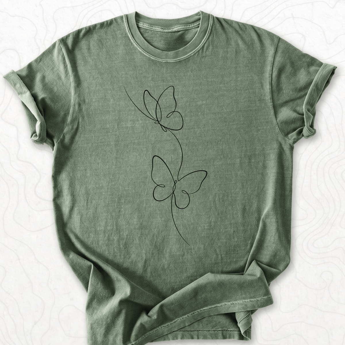 Butterfly Line Art T-shirt