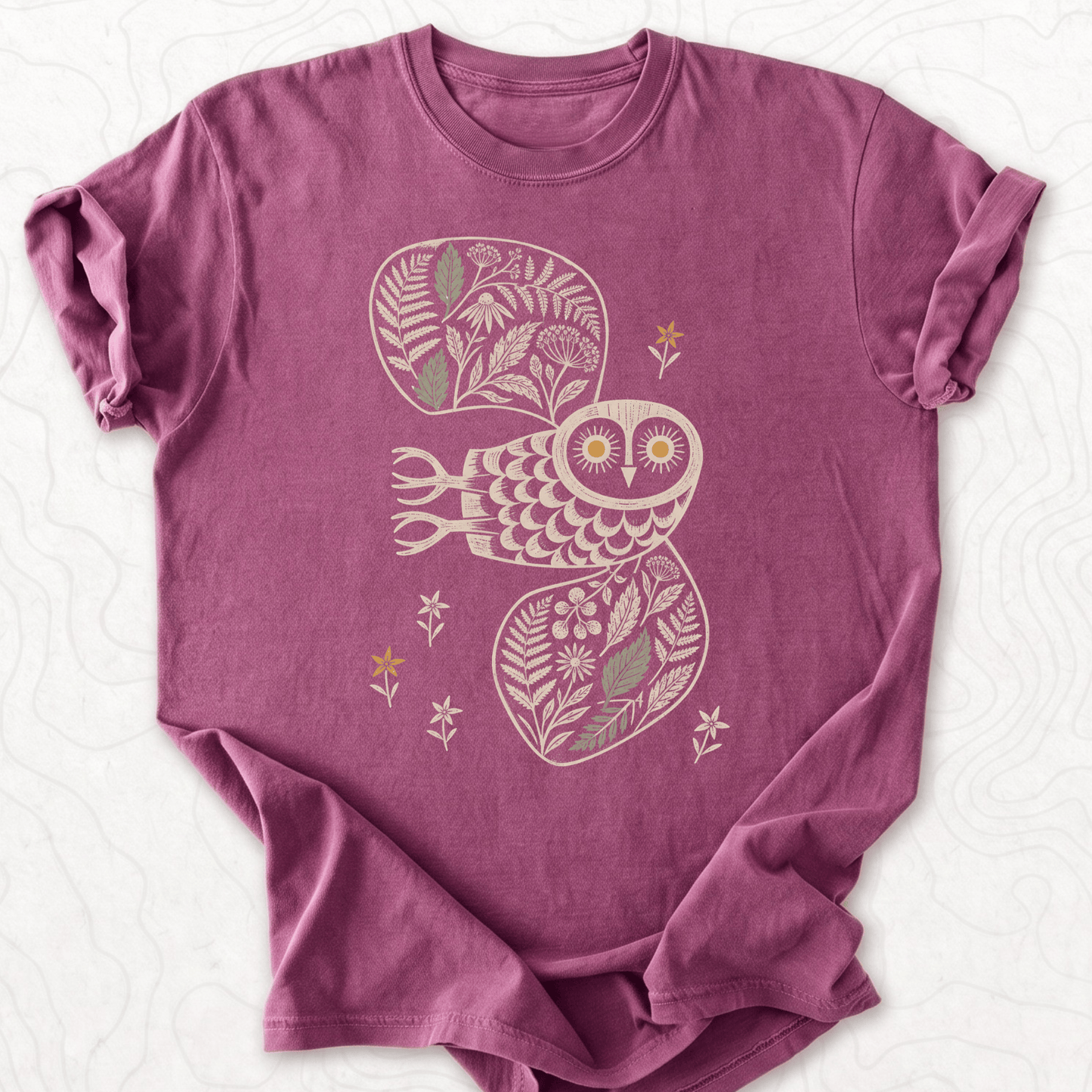 Floral Owl T-shirt