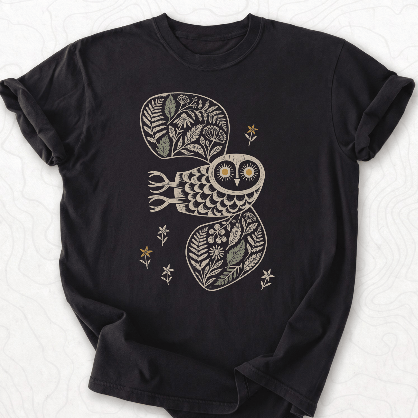 Floral Owl T-shirt