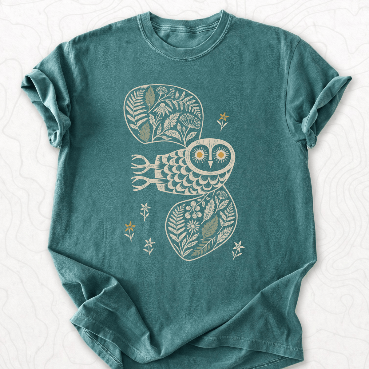 Floral Owl T-shirt
