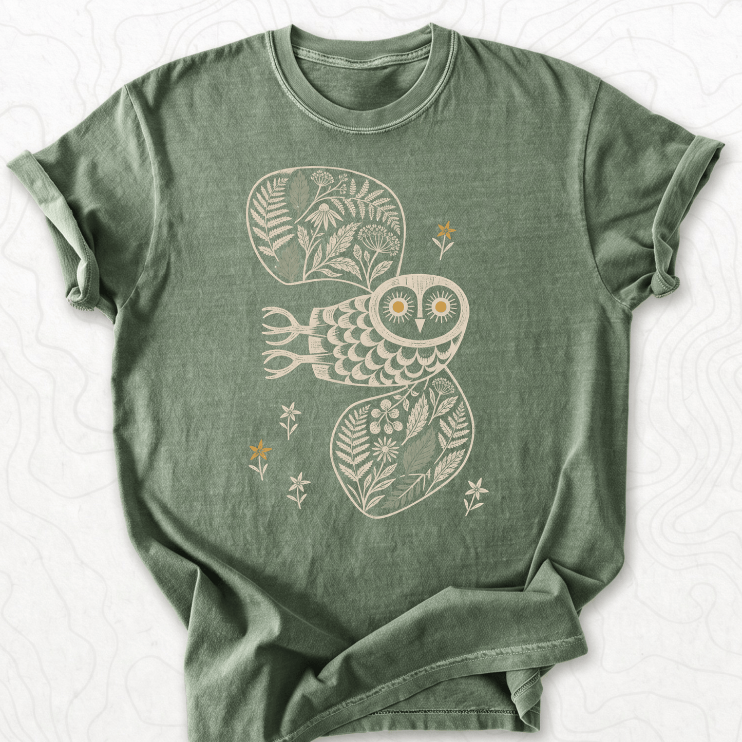 Floral Owl T-shirt