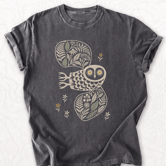 Floral Owl T-shirt