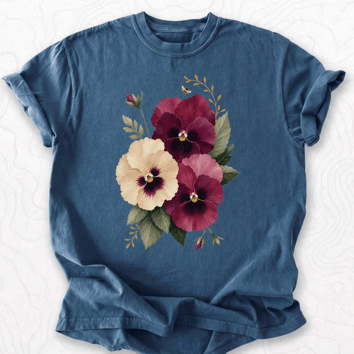 Watercolor Pansies T-shirt