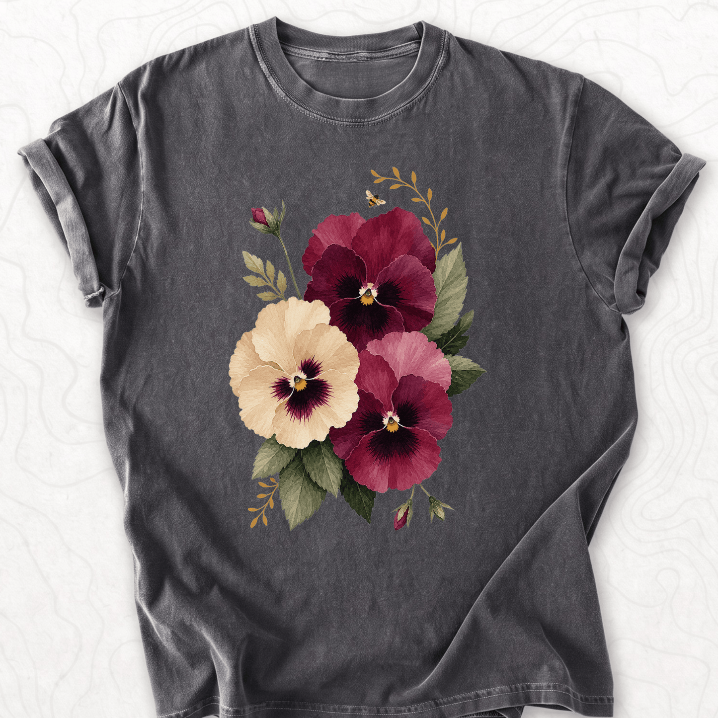 Watercolor Pansies T-shirt