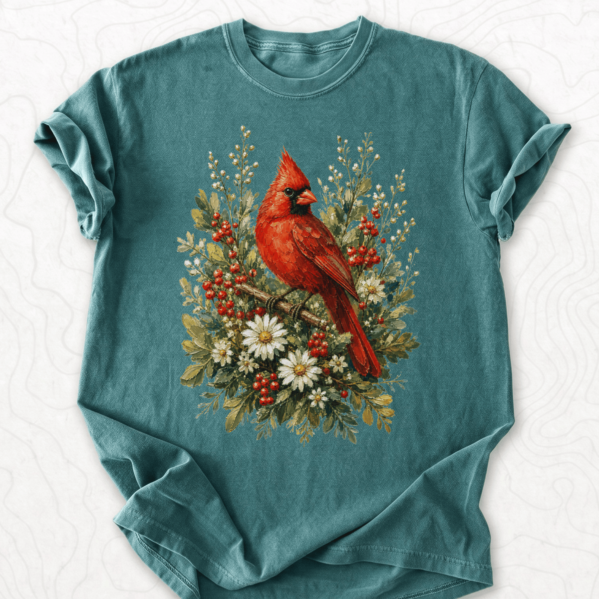 Cardinal Floral T-shirt