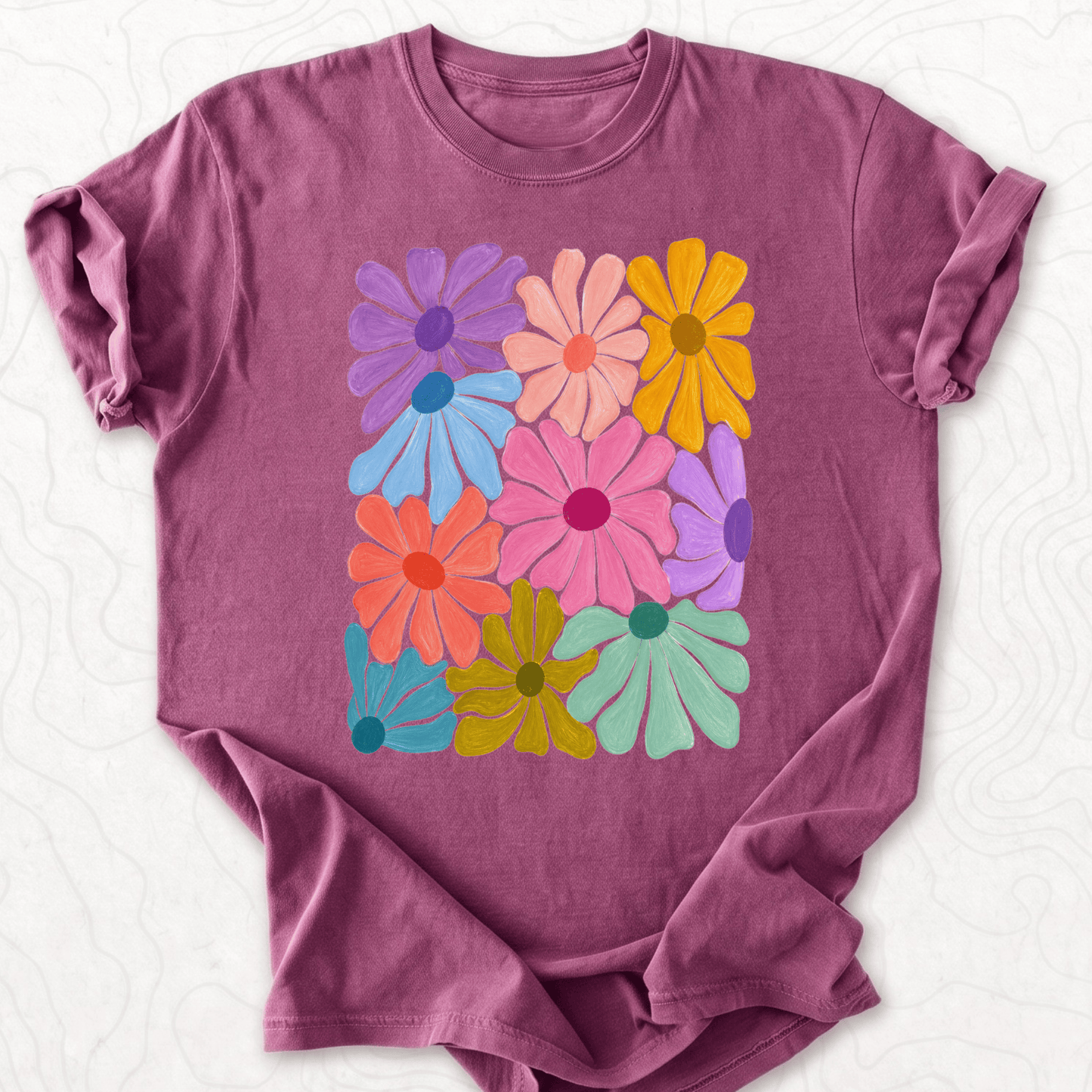 Colorful Daisy Bouquet T-shirt