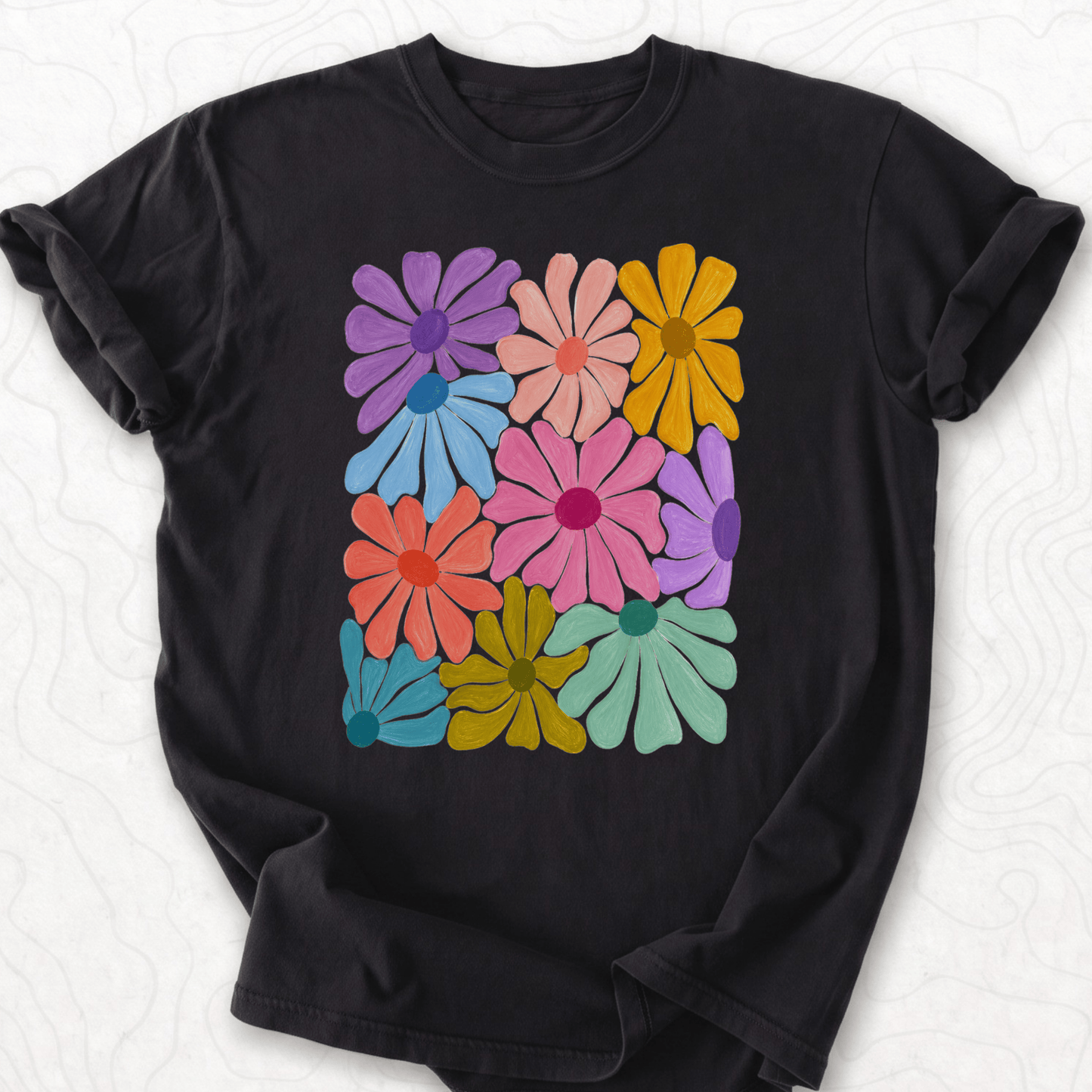 Colorful Daisy Bouquet T-shirt