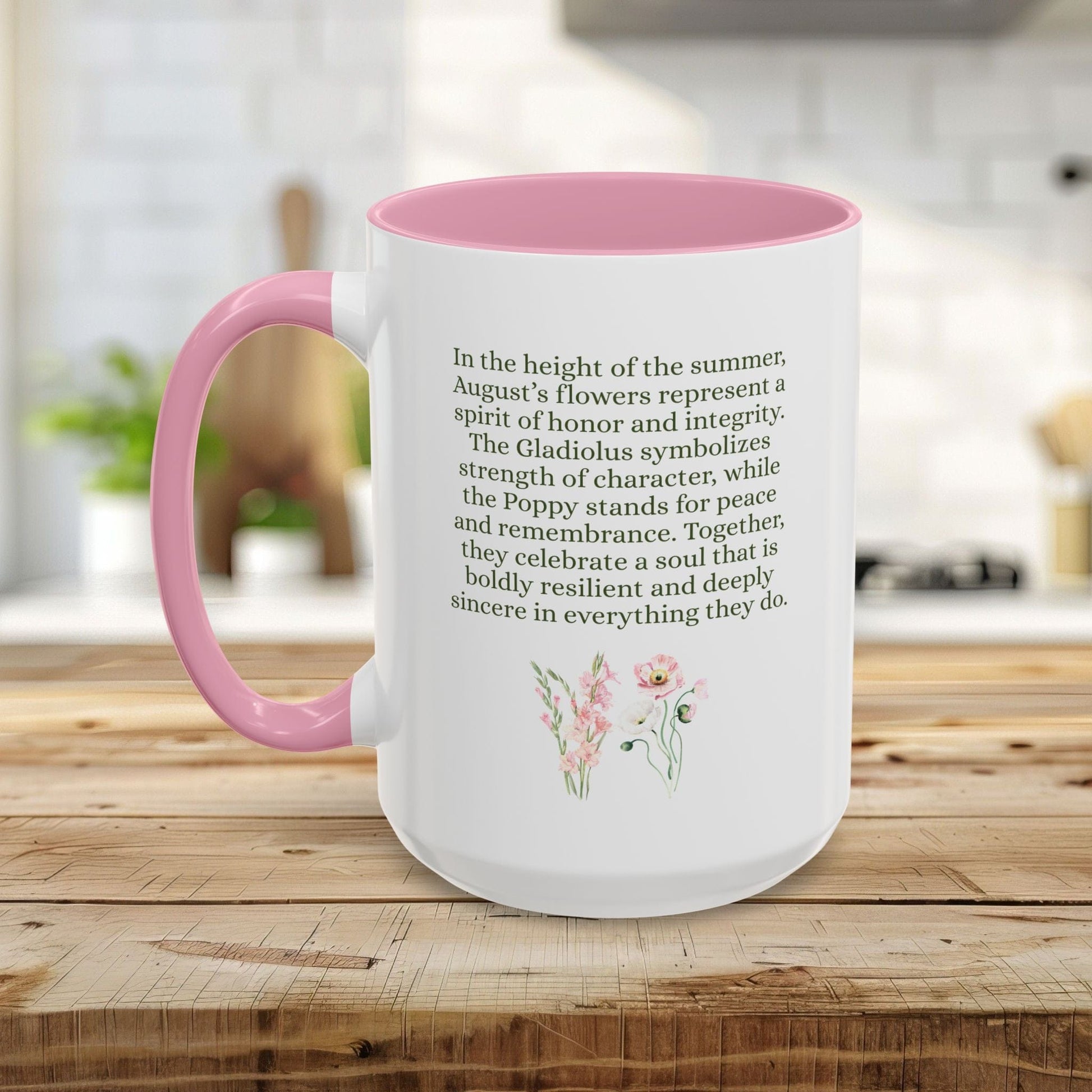 August Birth Month Flower Mug