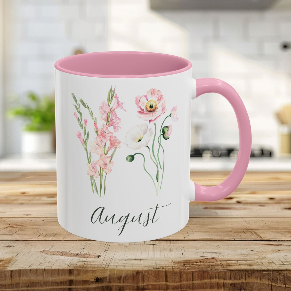 August Birth Month Flower Mug