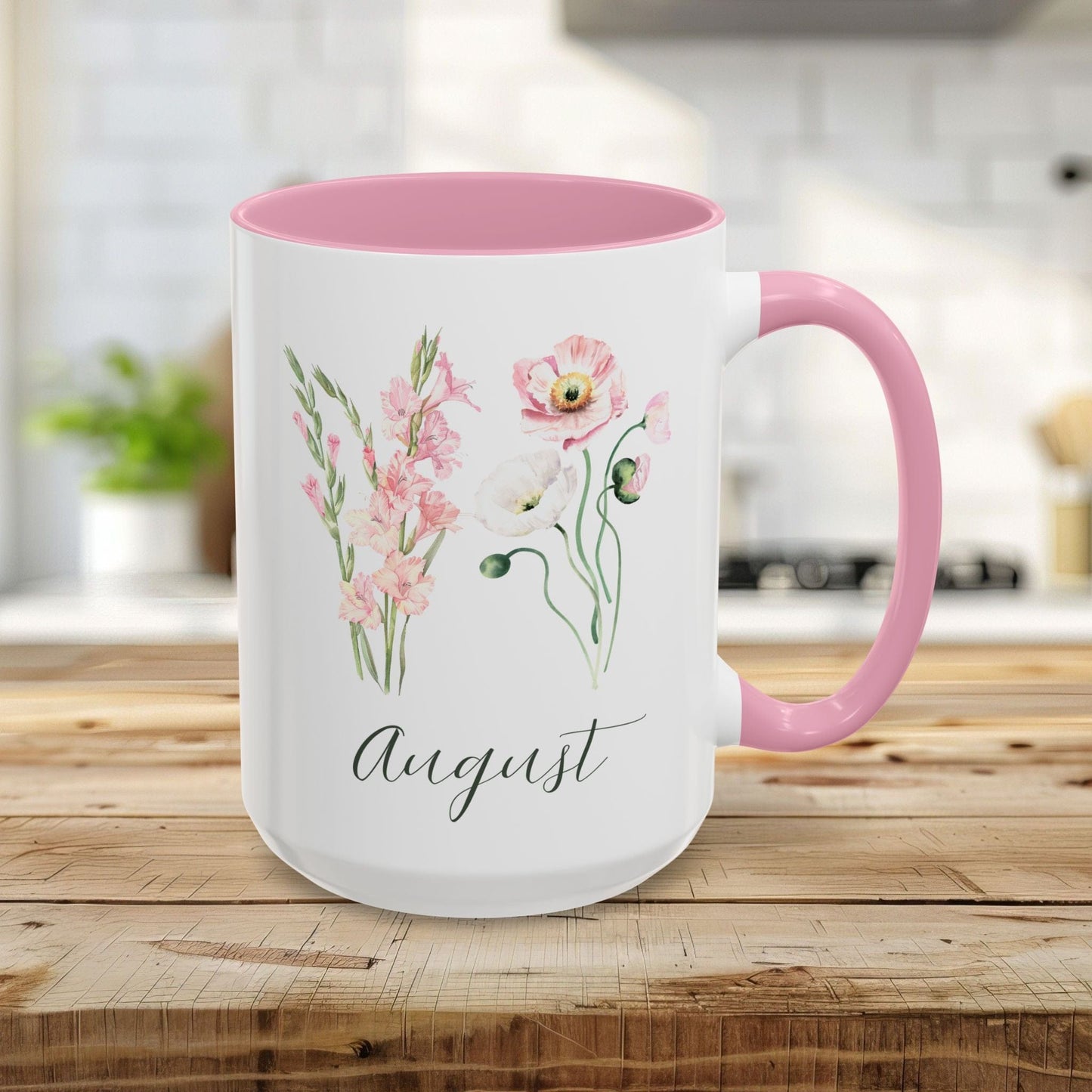 August Birth Month Flower Mug