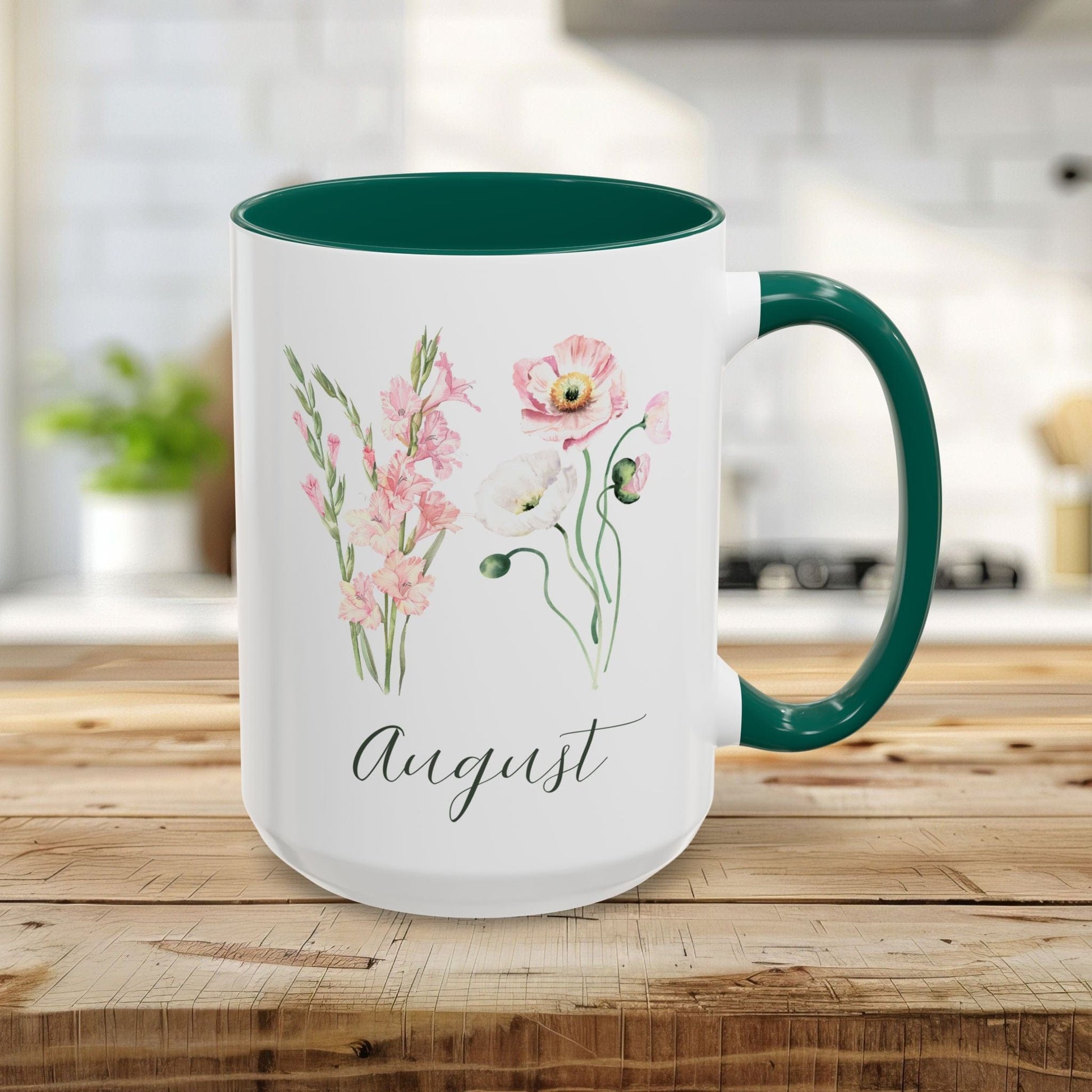 August Birth Month Flower Mug
