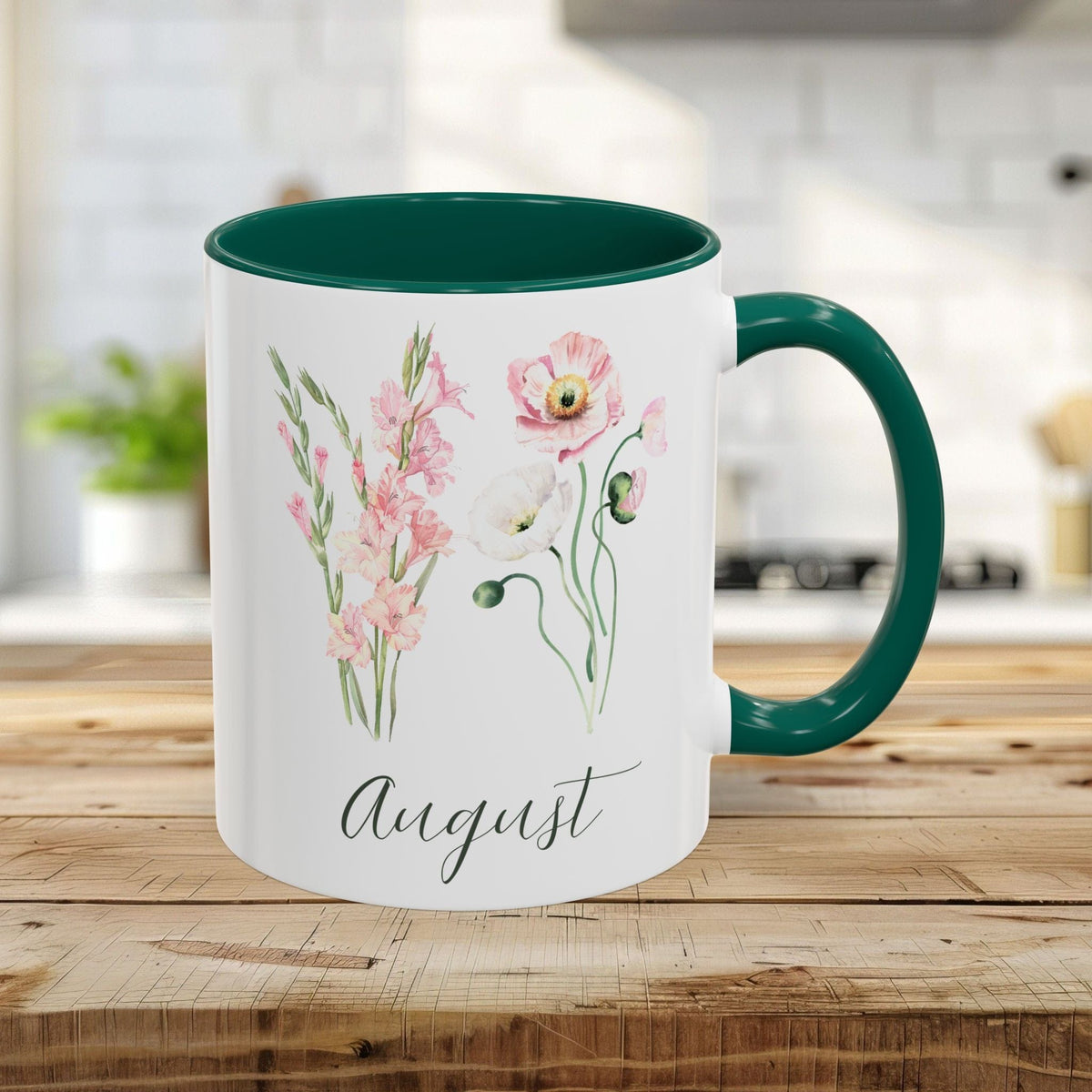 August Birth Month Flower Mug