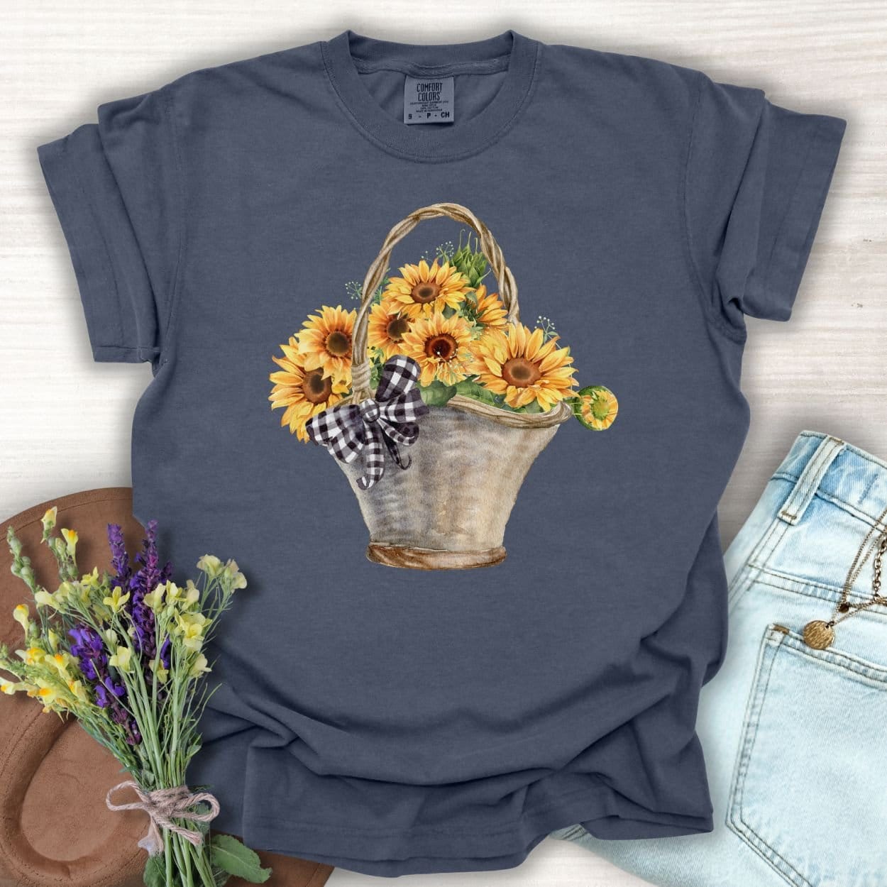 Basket of Sunflowers T-Shirt