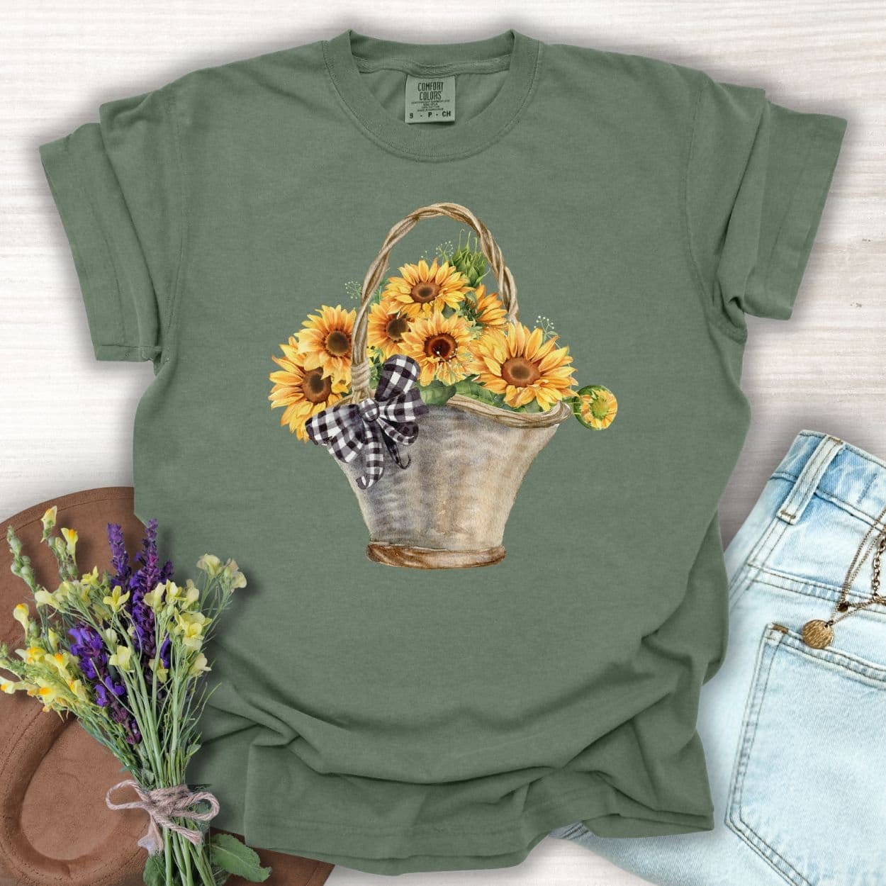 Basket of Sunflowers T-Shirt