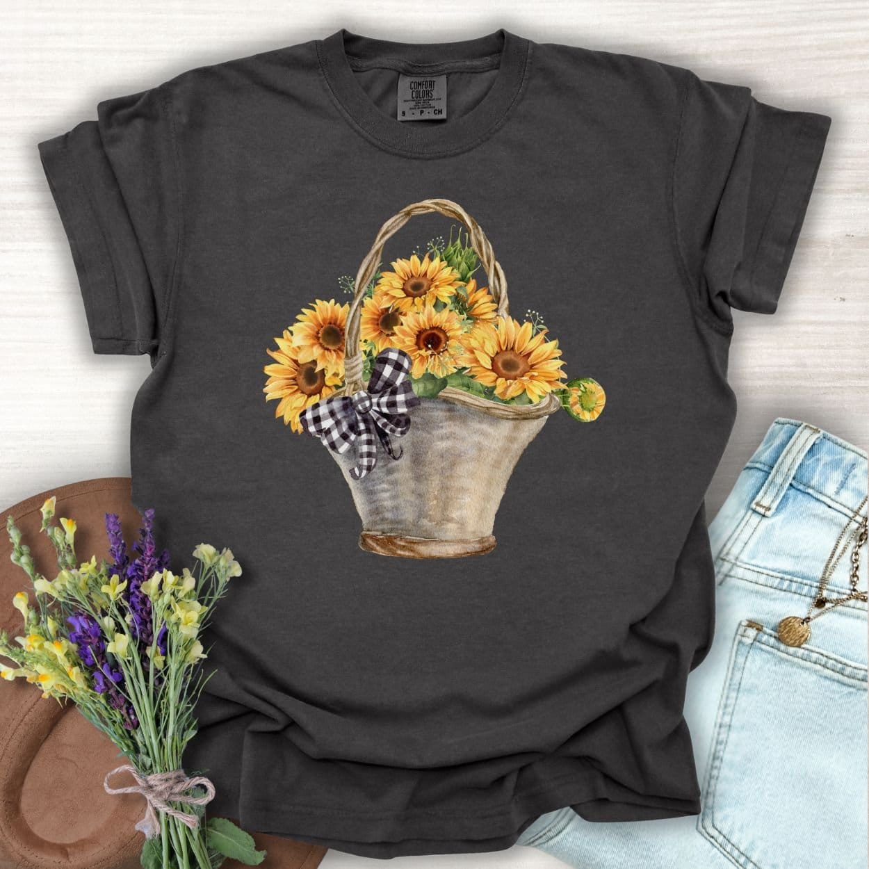 Basket of Sunflowers T-Shirt