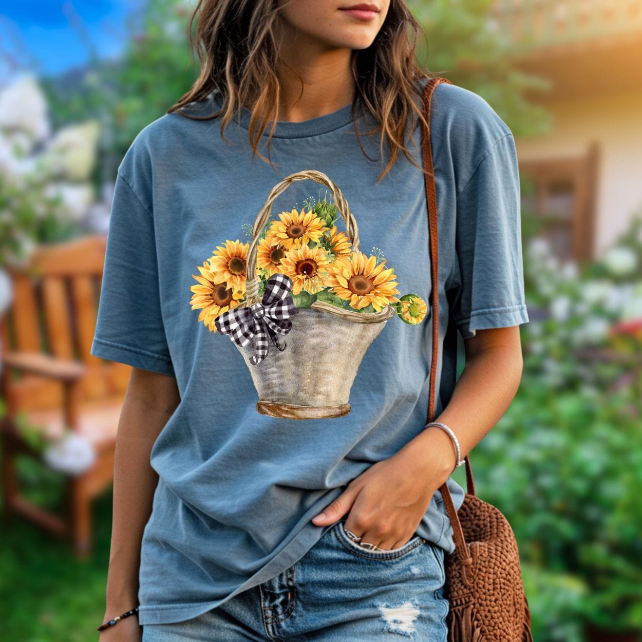Basket of Sunflowers T-Shirt