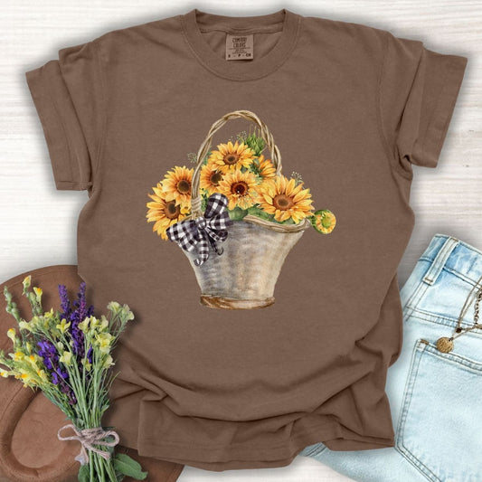 Basket of Sunflowers T-Shirt