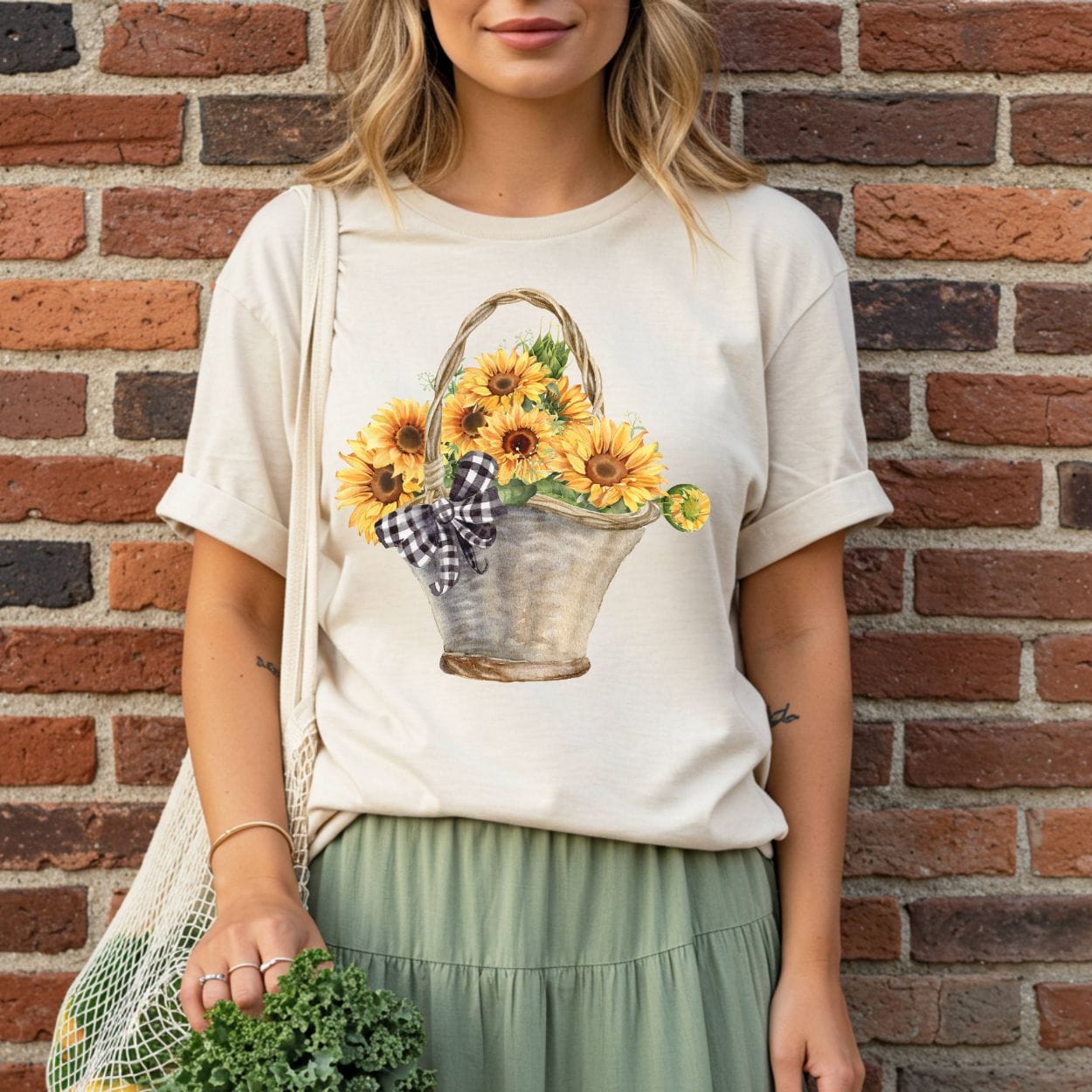 Basket of Sunflowers T-Shirt