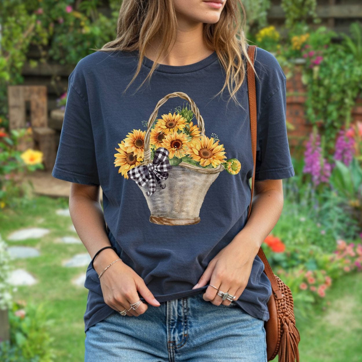 Basket of Sunflowers T-Shirt