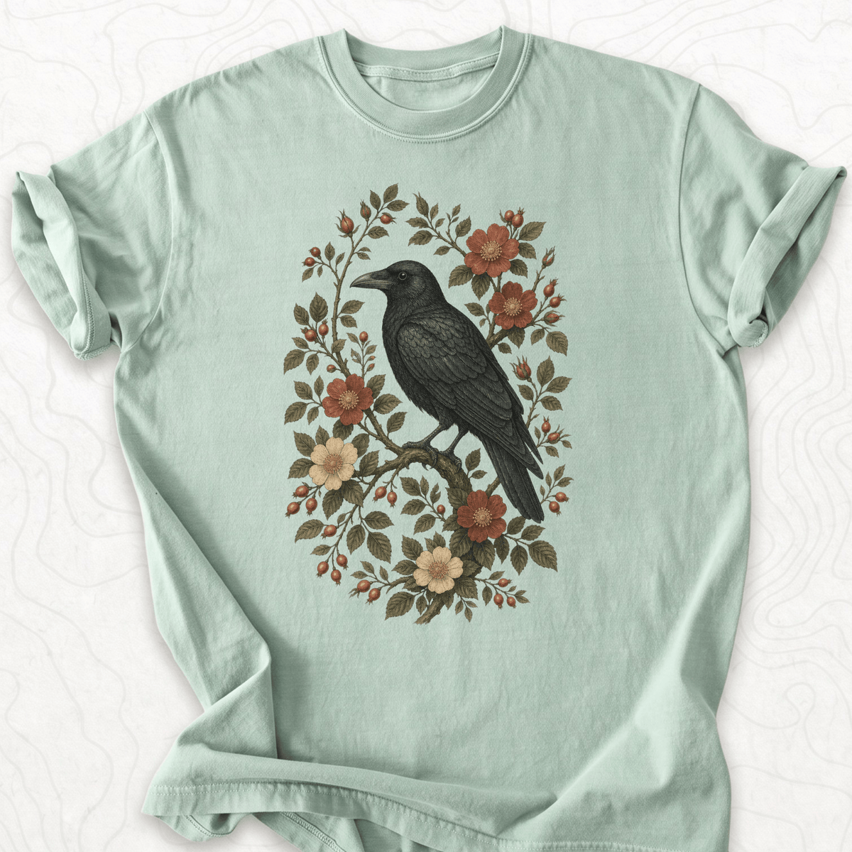 Floral Raven T-shirt