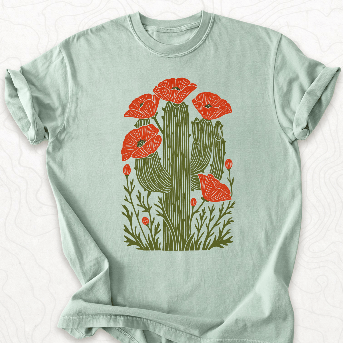 Cactus Poppies T-shirt