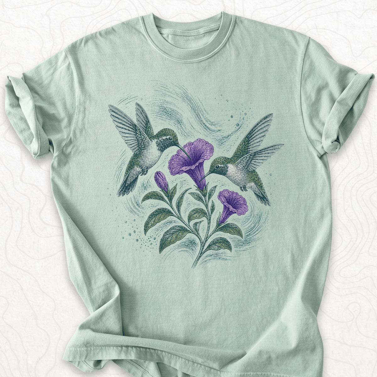 Hummingbird Flowers T-shirt