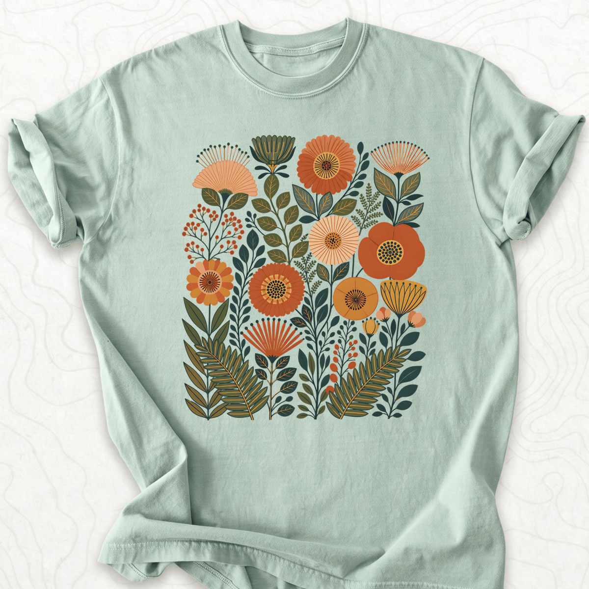Retro Floral Bouquet T-shirt