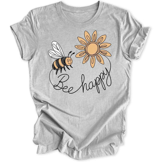 Bee Happy Doodle Unisex T-Shirt