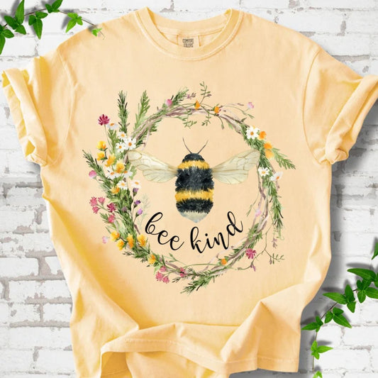 Bee Kind Flower T-Shirt