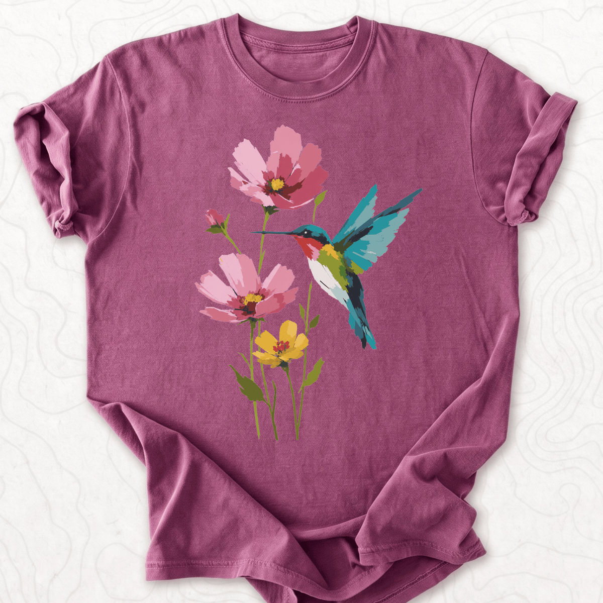 Hummingbird Flowers T-shirt