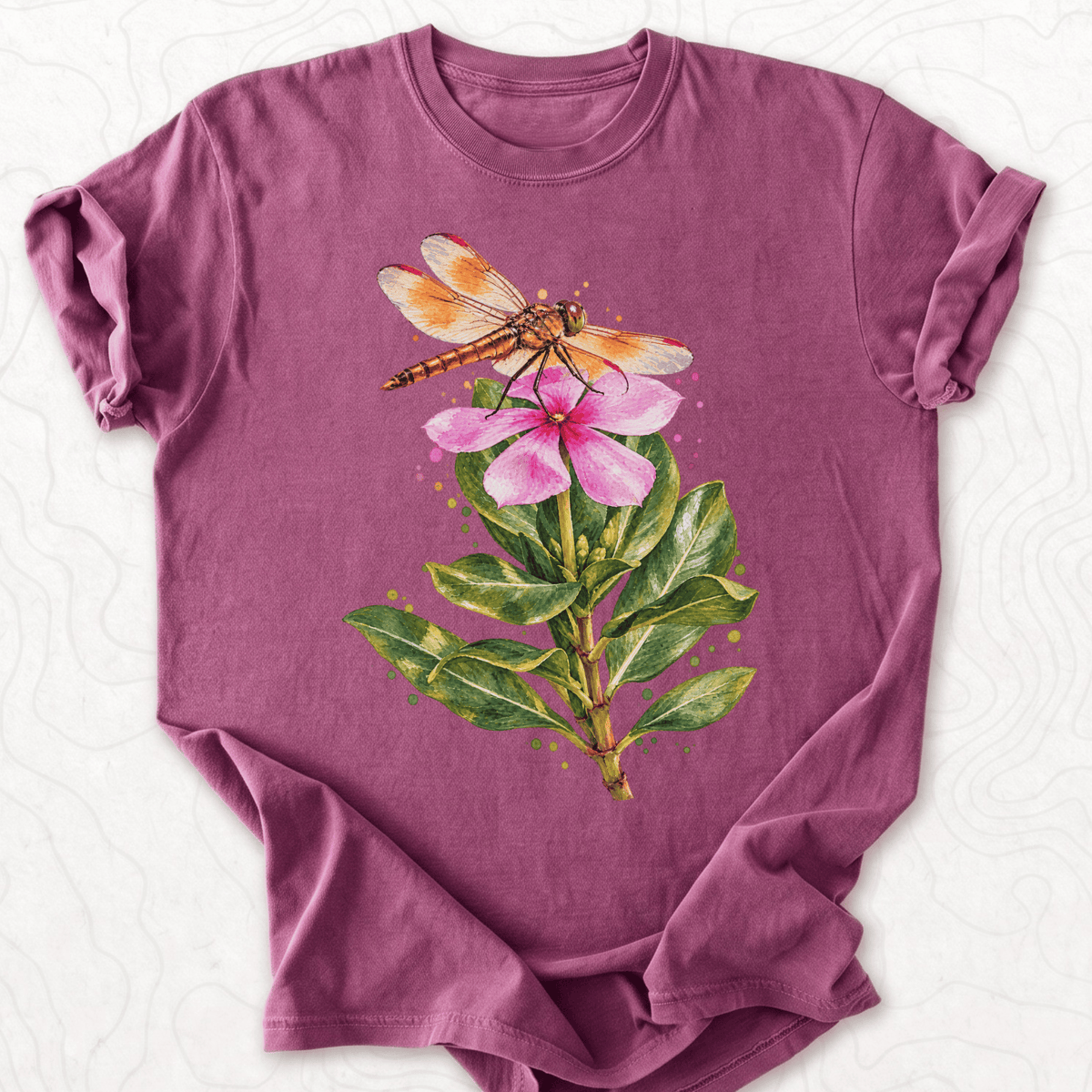 Dragonfly Flower T-shirt