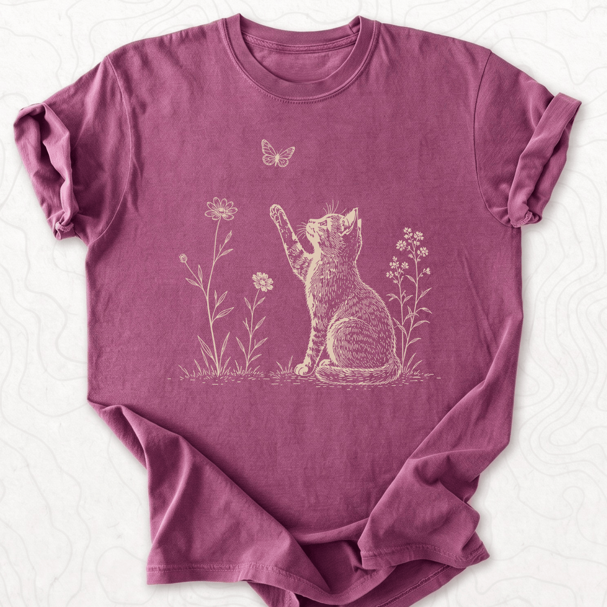 Kitten Butterfly T-shirt