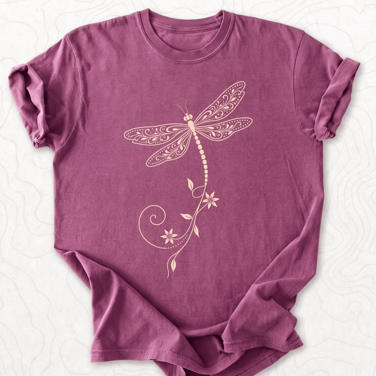 Floral Dragonfly T-shirt