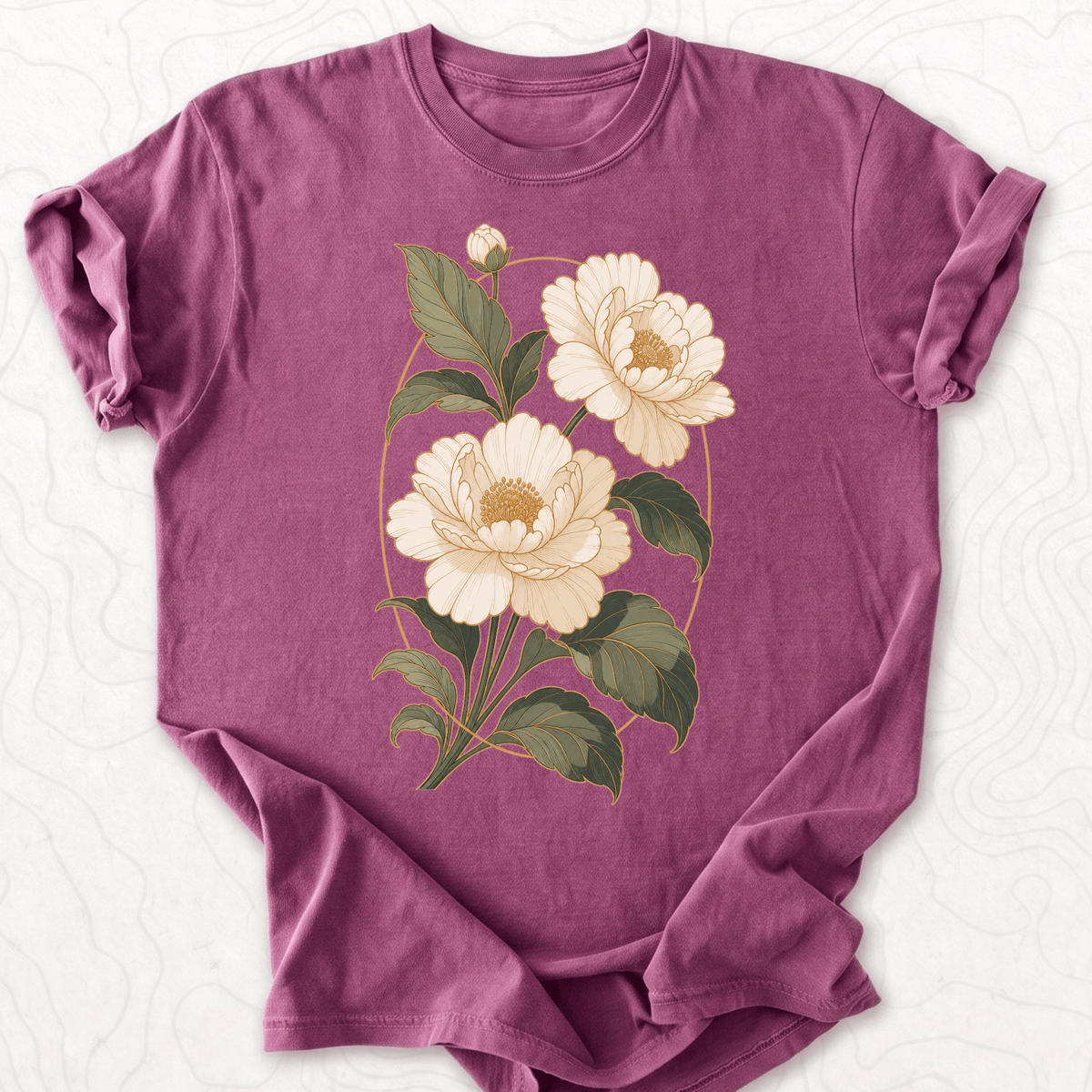Vintage Peony Floral T-shirt